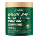Nikotinamid Ribozid 900mg, NMNH kiegészítés Resveratrol tápanyagpótlás, Anti-öregedés kiegészítése, energia, fókusz - 80 kapszula