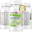 Ulai 4 Óra Allergia Relief 1000 Ct [Made in USA] - 124; Itchy, Watery Eyes, Runny Nose, Tüsszentés, Sinus Relief - 124; Klórfeniramin Maleate 4 mg