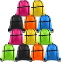 KUUQA 12Pcs Drawstring Backpack Sports Gym String Backpack Tömeges Cinch Bag Sackpack Zipperrel az Iskolai Jóga Sport Utazás