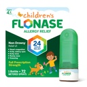 Flonase Children 's Allergy Relief Nasal Spray, 24-Óra Non- Drowsy Multi- Syric Relief - 72 Spray