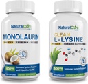 Természetes Cure Labs Bundle: Premium Monolaurin 600mg + Tiszta L- Lysine 600mg