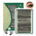 Lash Clusters 280Pcs Eyelash Clusters KEYYOU 60D D Curl 9- 18MIX Clusters Lashes Thick Super Soft Wispy DIY Eyelash Extension at Home (60D, 9- 18MIX)