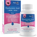 Hyalogic Hair Skin & Nails Hyaluronsäure Collagen Builder – Delicious Berry Flavored Collagen Boost Chewable Lozenges – Sugar Free Vegan Collagen Ideal, um Ihre natürliche Schönheit zu verbessern – 30 Count