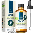 WoldoHealth DMSO 99,9% Gyógyszerészeti osztály - FT- IR Hitelesített Dimetil-szulfoxid, alacsony szagú oldószer üvegpalackban precíziós csepegtetővel (3.38 oz)