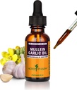 Herb Pharm Mullein Fokhagymaolaj - tartalmaz Calendula, Fokhagyma, Mullein virág, St. John 's Wort, Olive Oil, 1 Ounce