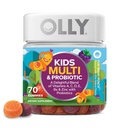 OLLY Kids Multivitamin & probiotikus gumi, emésztési támogatás, Vitaminok A, D, C, E, B, Cink, rágható kiegészítés, Berry Favored, 35 napos ellátás - 70 gróf