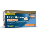 GoodSense Dual Action Acetaminophen és Ibuprofen (NSAID) tabletta, 250 mg / 125 mg, hátfájás, 144 gróf