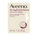 Aveeno Maximális hatáserősség 1% Hydrocortisone Anti- Itch Cream, Aloe & E vitamin Itch Relief from Ekzema, Psoriasis, Insect Bites, Poison Ivy, Oak & Sumac & Detergens, 1 oz