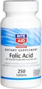 Rite Aid Folic Acid, 667 mcg DFE Folate / 400 mcg Folic Acid, 250 tablet-124; Dietary Supplement-124; Folic Acid 400 MCG-124; Prenatal Vitamins with Folic Acid