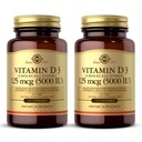 Solgar D3-vitamin (Cholecalciferol) 10 mcg (400 NE) - 100 Softgels, 2-es csomag - Segít fenntartani az egészséges csontokat és fogakat - Immunrendszer támogatás - Non-GMO, glutén mentes, tejmentes - 200 teljes szervrendszer