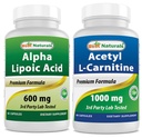 Legjobb természetes Alfa Lipoic Acid 600 mg & Acetyl L- karnitin 1000mg