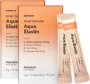 Hanskin Aqua Elastin Hyaluronic Acid Power Packets for Hair, Skin, Wrinkles & Nails 124; Biotin, C-vitamin, Hyaluronic Acid 124; Táplálkozási kiegészítés Egészséges bőr, 2g x 30 egyéni Sticks