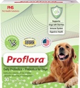 Probiotikumok a Dogs- Complete Gut Health & Immune Support. Könnyen használható emésztési többlépcsős probiotikumok. Könnyebb diéta átmeneti, egészségesebb bőr és kabát és segít kezelni hasmenés. 30 csomag.