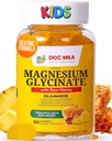 Magnézium Glicinate Gumies 100mg gyerekeknek és Adults- Ágyidõ Formula, mély nyugodt alvó kiegészítés - Glicinato de Magnesio