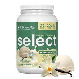 Pescience Select Vegan fehérje por, növényi alapú fehérje por, csodálatos íz, sima textúra, borsó és barna rizs keverék, tejmentes, laktóz mentes, glutén mentes - vanília Indulgence, 27 szervadékok
