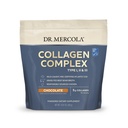 Dr. Mercola Collagen Complex Powder - Skin Elasticity & Joint Function - Multi- Source Collagen Types I II III - 10.89 oz (30 szervizelés) - Csokoládé
