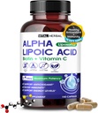 VITAL HERBAL Liposomal Alpha Lipoic Acid Biotin, C-vitamin maximális potencia - Támogatja immunitást, energia Levelek - Készült az USA