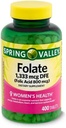 Spring Valley folsav étrend kiegészítés, 1333 µg, 400 gróf