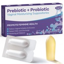 Vaginalis probiotikus kúpok, prebiotikus infúzió hialuronsavval, Tea Tree, és C-vitamin & E, pH egyensúly támogatás Formula Fiols Száraz, Szag és Disscomfort, Resore női egészség (12 Counts)