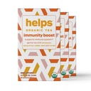 HELPS TEAS "124; Helps Immunity Boost Tea" 124; Echinacea, Eucalyptus, Menta, Linden, Thyme és Natural Honey Flavor szerves növényi keveréke. Elősegíti a légzőszervi egészséget, a 124; 16 Tea Bags - 3 db 124x csomag;