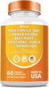 Milk Thistle 3000mg NAC Chanca Piedra 2000mg Beet Root 2000mg Articsóka 2000mg Tudca Dandelion Root 1000mg Cink Yarrow Turmic javítási kiegészítés Plus Cikória, Ásványi kiegészítők 60