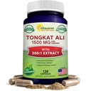 aSquared Nutrition Tongkat Ali 1500mg - 120 kapszula - Longjack (Eurycoma Longifolia) kivonat kiegészítés és hosszú Jack Root Powder Pills - Tongkat Ali férfiaknak és nőknek