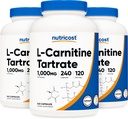Nutricost L- karnitin tartarát 500mg, 240 kapszula - 1000mg Per Serving (3 üveg)