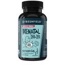 Freshfield Prenatal Vegan Omega 3 DHA: Sustainable, Carrageenan Free, Third Party Tested, Compostable Bottle, Carbon Neutral. Támogatja a szív, agy, közös egészség w / DPA