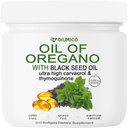Öl von Oregano mit schwarzem Samen Öl Softgels, Oregano Öl Kapseln Bio, 2 in 1 6000mg Öl von Oregano mit schwarzem Samenöl 200mg, 300 Graf