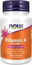 NOW Foods, A-vitamin, 10 000 NE, 100 Softgels