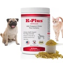K- Plus Kálium Citrate + Cranberry Granules for Dog & Cats - Vet- Engedélyezett UTI & Bladder Health Support - Segít fenntartani a vizelet egyensúly & vese funkció - Easy- to- Use Granules - 60 adag