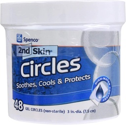 Spenco 2nd Skin Circles Soothing Protection for Blusters, Hot Spots and Skin Irritations, Gel Circles 48- Count