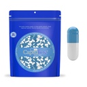 Capsuline Colored Size 0 Üres zselatin kapszula Kék / Fehér 1000 Count A124; Kosher & Halal Certified