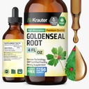 BIO KRAUTER Goldenplace Tinktúra - Vegan Lung Cleanse & Detox - Golden Seal Herb Supplement - Alkohol & Sugar Free Drops - 4 Fl.Oz.
