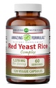 Amazing Formulas Red Yeast Rice Complex 124; 1570 Mg Per Serving Ț124; 120 Veggie Capsicum 124; with Alpha Lipoic Acid, CoQ10, Milk Thistle Extract, Made in USA