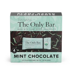 Truvani Plant Based Snack Bars - 124; Chocolate Ment 4 Pack - 124; 7g Protein - 124; USDA Organic and Vegan - 124; The Only Bar - 124; Dairy, Soy és Gluten Free - 124; Egyénileg becsomagolva