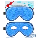 BeeVines Hűtő Szemmaszk, 2 Pack XL Jumbo Size Freezer Gel Eye Masks Puffy Eye Face, Ice Eye Mask, Cold & Warm Compress, Fagyasztott jégcsomag post eye sebészet és allergia (Navy Blue)