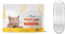 Capsuline PetCaps Size 3 üres zselatin kapszula macskák minden életszakaszban, csirke ízesített - 100 GM 124; Hides Medicine Taste & Scented 124; Gluten Free, Kosher, Non-GMO Certified 124; Pure Bovine Pill Caps