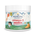 Nordic Omega-3 Gummy Fish, Tangerine - 30 Gummy Fish - 124 mg Gesamt Omega-3 mit EPA & DHA - Nicht-GVO - 30 Portionen