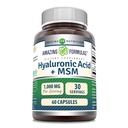 Amazing Formulas Hyaluronic Acid & MSM Supplementary - 124; 1000 Mg Per Serving - 124; Capproving - 124; Non- GMO - 124; Gluten Free - 124; Made in USA (1 Pack, 60 Count)