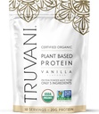 Truvani Vegan Pea Protein Pulver | Vanille | 20g Bio Pflanzen basiertes Protein | 10 Servierungen | Keto | Gluten & Dairy Free | Low Carb | Kein hinzugefügt Zucker