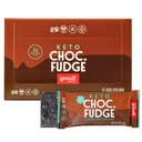 Jó! Snacks Chocolate Fudge Keto Protein Bar, Vegan, Soy & Gluten Free, Alacsony Sugar Meal csere, 11g Magas fehérje, Természetes Egészséges Snack, A sportolók és aktív életmód, 3g Net szénhidrát, 12 bar