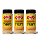 Bragg Nutritional Yeast Seasoning - Vegan, Gluten Free Cheese Flakes - Good Source of Protein & Vitamins - Nutritional Savory Parmesan Cheese Subsite - Non GMO Verified, 4.5 ounce, 3- Pack