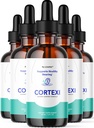 LIVORKA Cortexi Oral Drops to Drink - Forma a fül egészségének, hallás támogatása - 5 palackot tartalmazó csomag (150 napos ellátás)