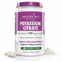 HealthyHey Táplálkozás Kálium citrát 730 mg - Növényi kapszula 120 Count (1-es csomag)