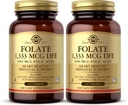 Solgar Folate 1,333 mcg DFE (Folic Acid 800 mcg) - 250 tabletta, 2 - Prenatalis Support - Non-GMO, Vegan, Gluten Free, Dairy Free, Kosher - 500 teljes adag