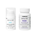 Skinuva ® Scar (0,5 oz) & Bruise (14 kapszula) - Advanced Silicone Cream Growth Factors & Homeopátiás Bruise Remedy Formuled with Arnica, Bromelain & Cink