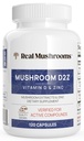 Echte Pilze Zink und Vitamin D2 Kapseln – mit Organischen Chaga und Reishi Pilz-Extrakten – Vitamine für Gesamt-Wellness-Unterstützung – Vegan, Non-GMO, Gluten-Free – 120 Count Mushroom Supplement
