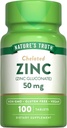 A természet igazsága Chelated Cink 50 mg tabletta - 100 ct, 2 darabos csomag