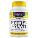 Egészséges eredetűek Metil Folate 800 µg (Quatrefolic, Non-GMO, Bioavailable folate, Gluten Free, Neurotranszmitter Support), 120 Veggie Caps